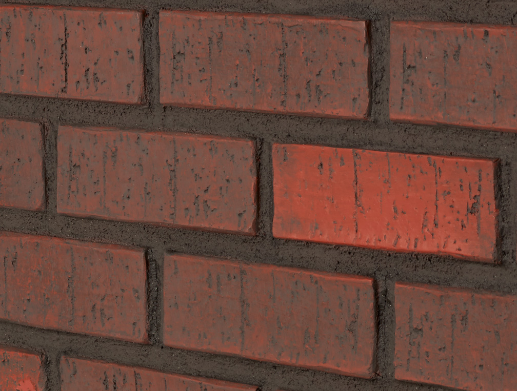 Contemporary Brick - Dark Red - Dark Grout